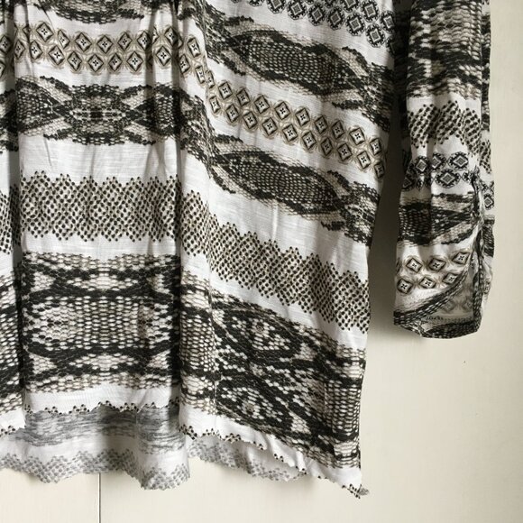 Olsen Europe Reptile Scale Print Tuckwork Jersey Tunic Top - Picture 5 of 15